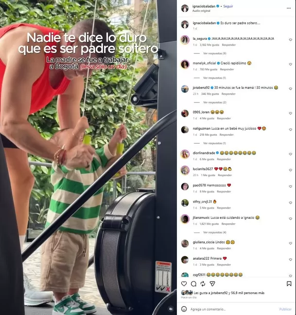 Reaccion de Natalia Segura a publicación de Ignacio Baladán / IG: ignaciobaladan Reaccion de Natalia Segura a publicación de Ignacio Baladán / IG: ignaciobaladan