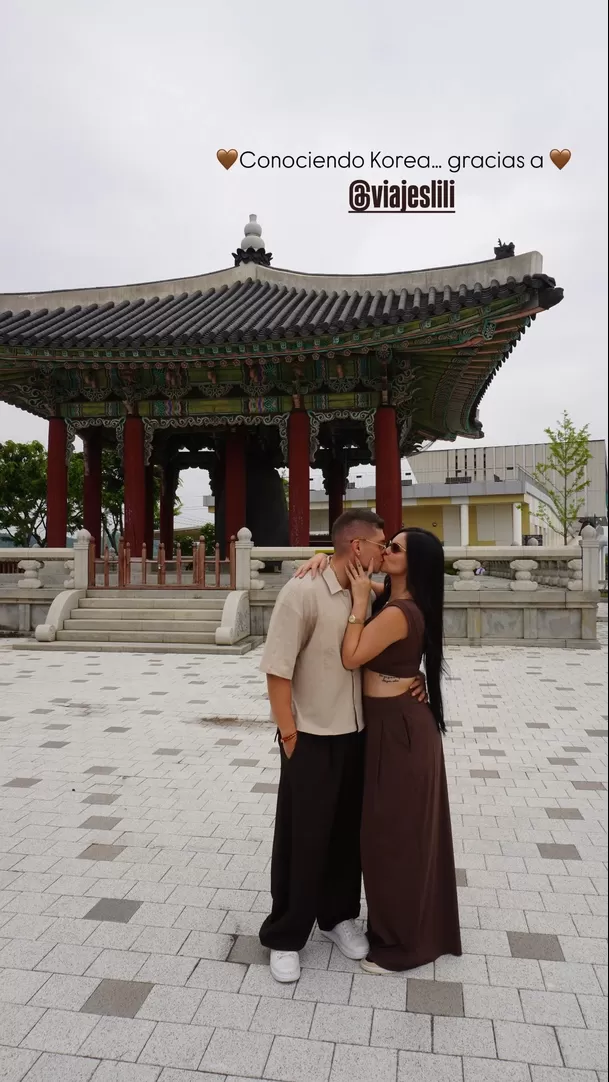 Ignacio Baladán y Natalia Segura en Corea del Sur / Instagram Ignacio Baladán y Natalia Segura en Corea del Sur / Instagram