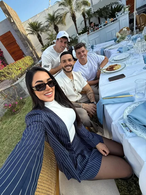 Guerreros y combatientes presentes en fiesta de baby Lucca. Fuente: Instagram