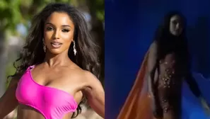  La impactante caída de Miss Jamaica durante gala preliminar / Instagram / América Espectáculos