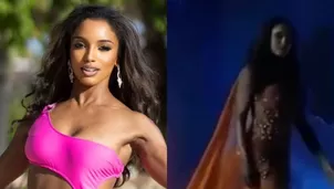  La impactante caída de Miss Jamaica durante gala preliminar / Instagram / América Espectáculos