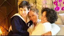 Jennifer Lopez y sus hijos. Foto y video: Instagram