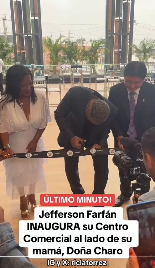 Jefferson Farfán inauguró por todo lo alto su centro comercial KM40. Fuente: Ric La Torre