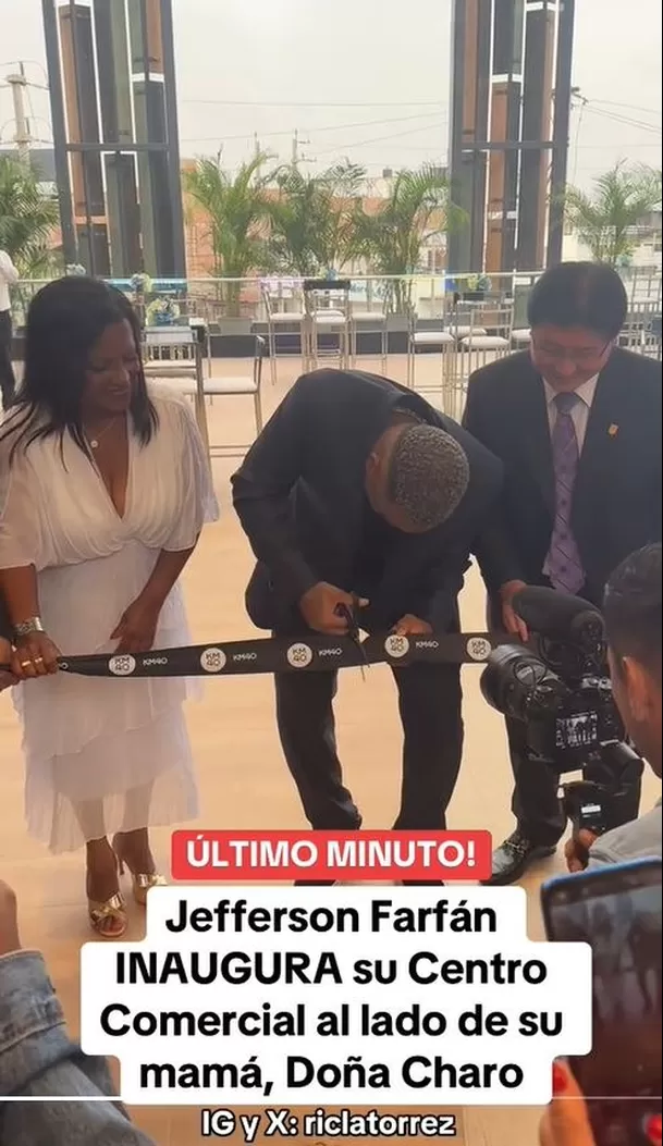 Jefferson Farfán inauguró por todo lo alto su centro comercial KM40. Fuente: Ric La Torre