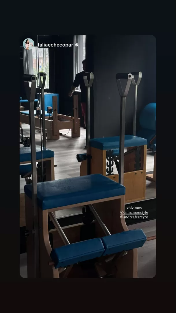 Natalia Merino regresa a hacer ejercicios con sus amigas. Foto: taliaechecopar/IG