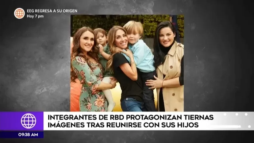 Integrantes de RBD enternecen en redes con fotografía junto a sus hijos