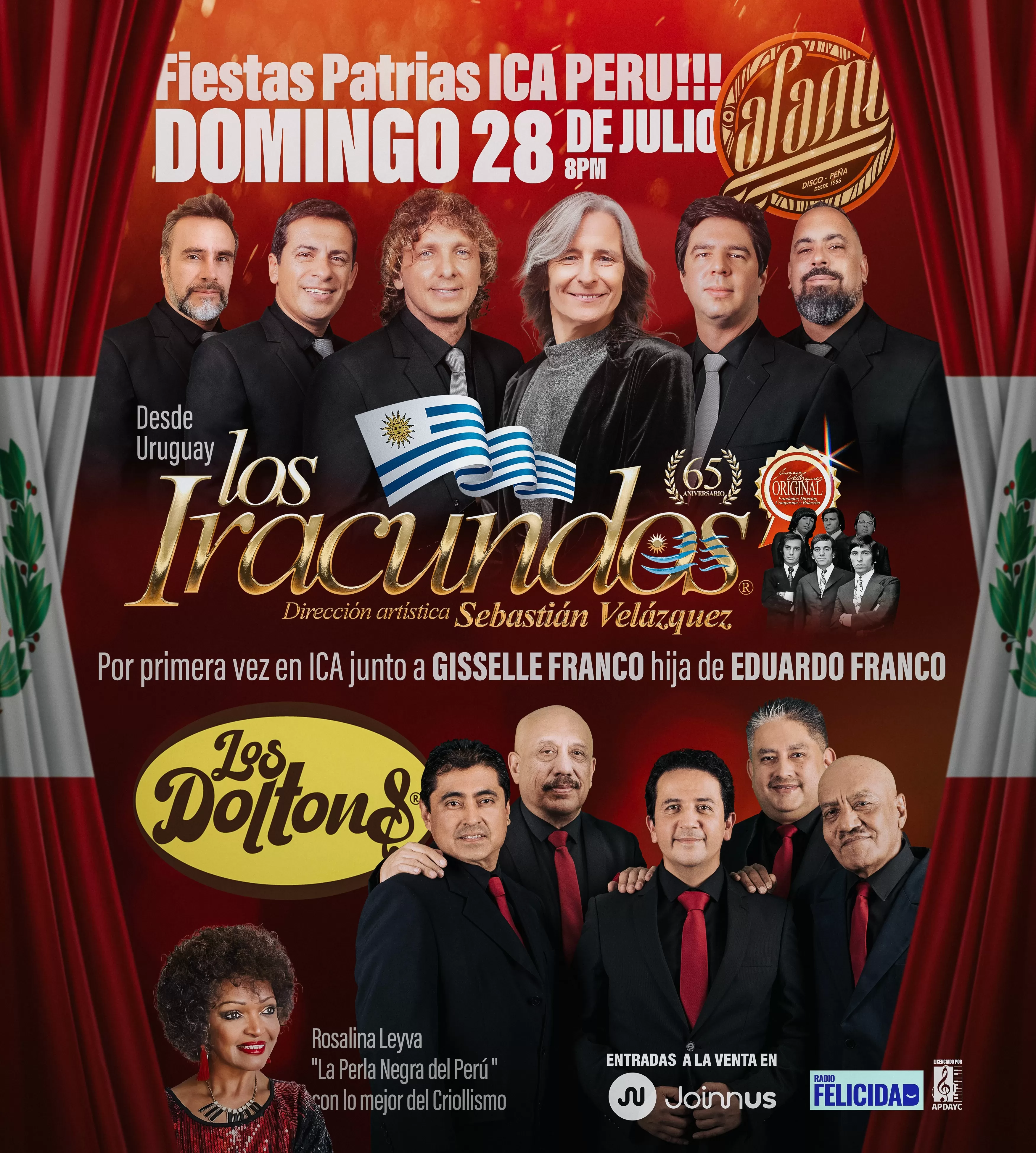 El concierto de Los Iracundos y Los Dolton's en Ica 