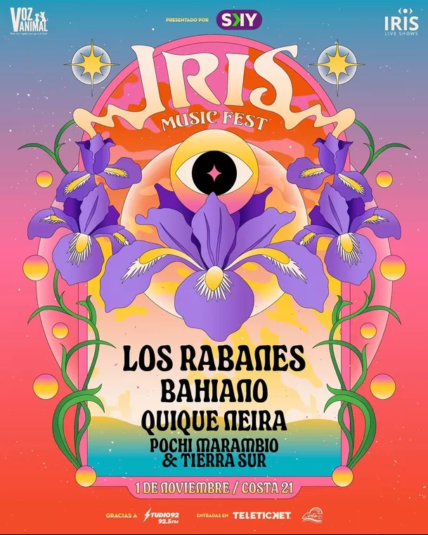 El Iris Music Fest se llevará a cabo el 1 de noviembre en el Costa 21 / Instagram El Iris Music Fest se llevará a cabo el 1 de noviembre en el Costa 21 / Instagram