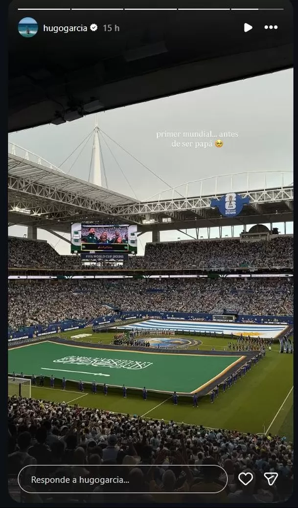 A pocas semanas de convertirse en padre por primera vez, Hugo García viene disfrutando de una etapa llena de emociones y experiencias. Foto: Instagram @hugogarcia