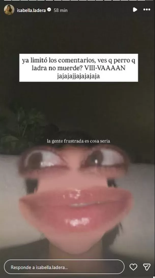 Isabella Ladera se hartó de hater y la expusó sin piedad tras recibir crueles insultos / IG: isabella.ladera Isabella Ladera se hartó de hater y la expusó sin piedad tras recibir crueles insultos / IG: isabella.ladera