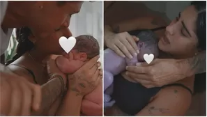 Isabella Ladera conmueve con íntimas imágenes del parto de su bebé con Hugo García / IG: isabella.ladera