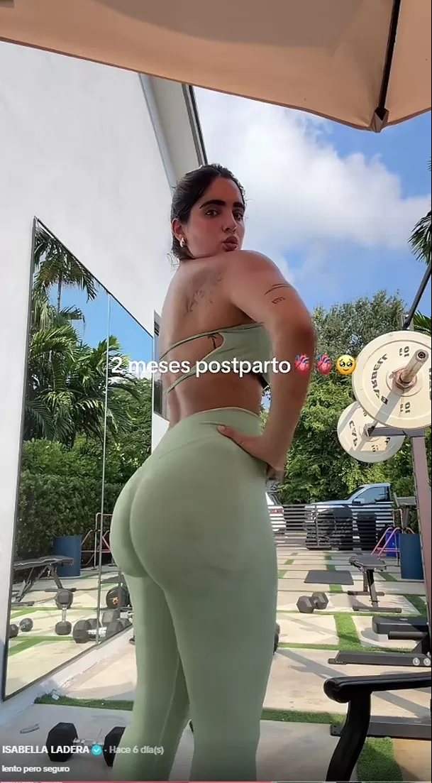 Isabella Ladera impacta al mostrar su figura de infarto a tres meses de dar a luz / TikTok: isalavenezolanaa
