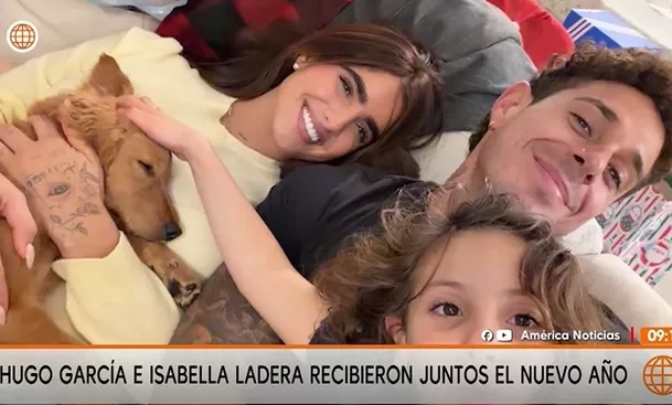 Isabella Ladera y Hugo García pasaron Año Nuevo juntos en Miami / Captura