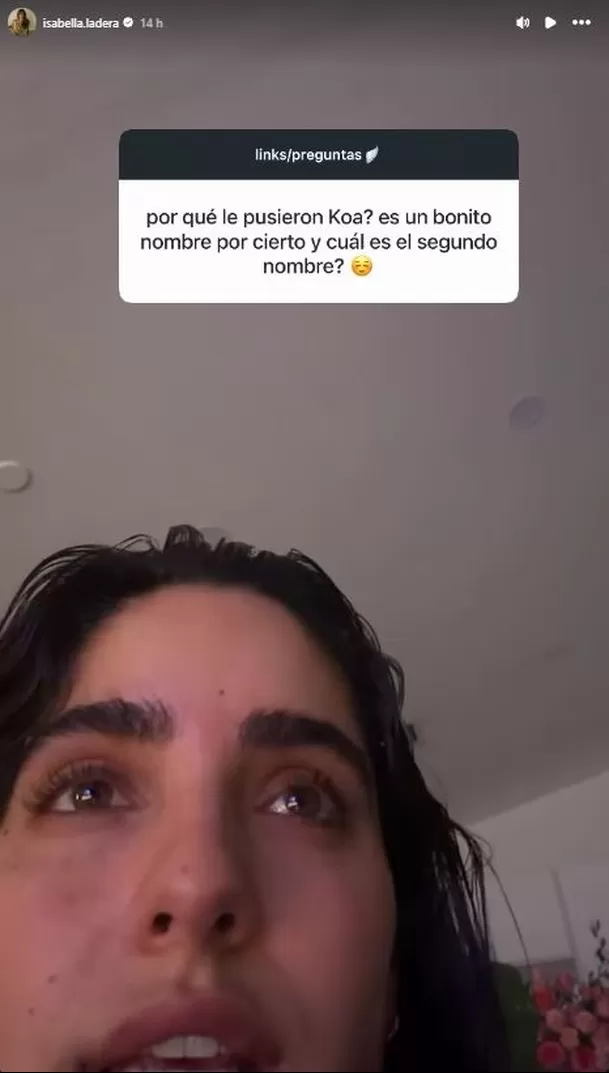 Isabella Ladera cuenta el secreto detrás del nombre de su bebé con Hugo García y delata cómo lo llama de cariño / IG: isabella.ladera Isabella Ladera cuenta el secreto detrás del nombre de su bebé con Hugo García y delata cómo lo llama de cariño / IG: isabella.ladera