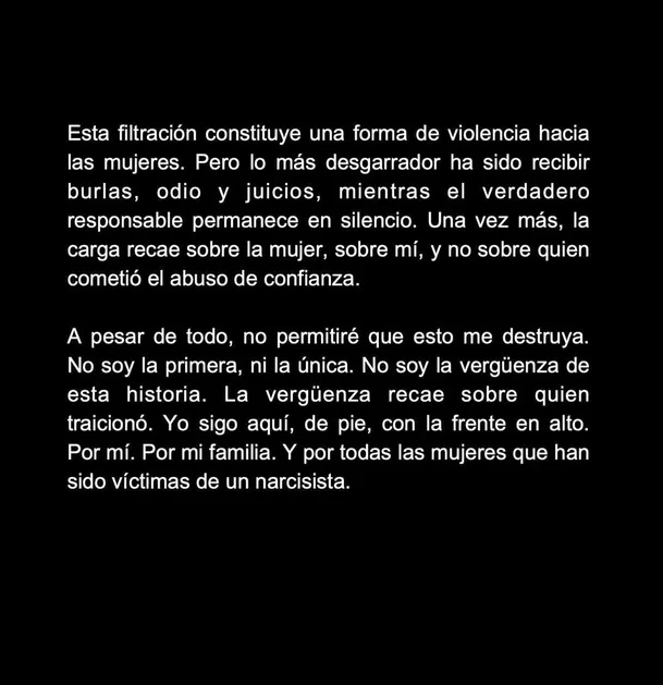 Isabella Ladera asegura que fue traicionada por Beéle / Instagram