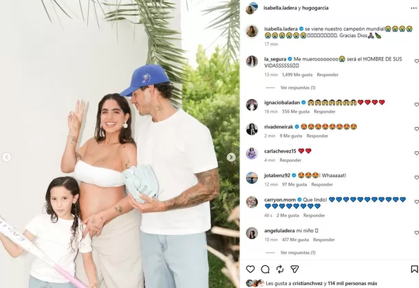 Isabella Ladera y Hugo García revelan sexo de su bebé con tiernas fotos / Instagram Isabella Ladera y Hugo García revelan sexo de su bebé con tiernas fotos / Instagram
