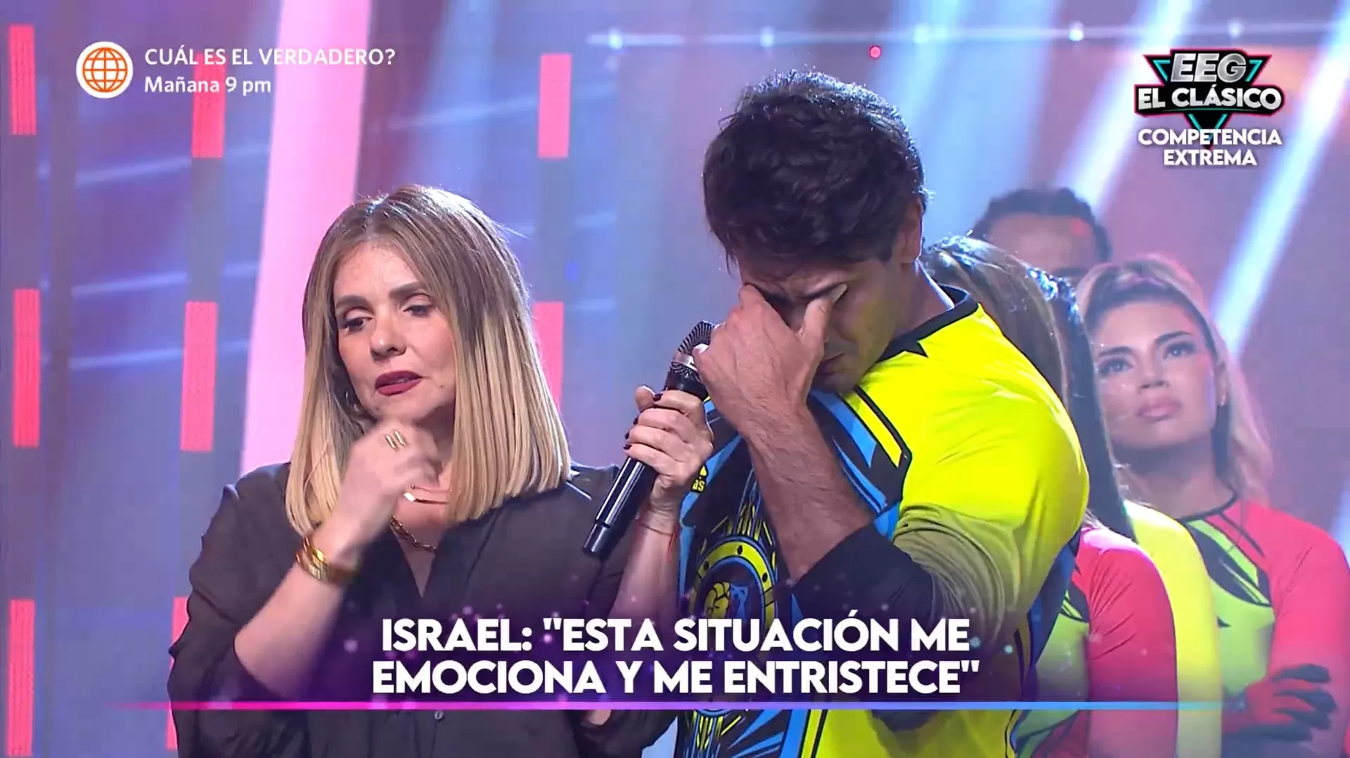 Israel Dreyfus se conmovió tras ser salvado por guerreros y combatientes. Fuente: AméricaTV