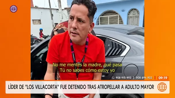 Iván Villacorta fue detenido tras atropellar, en aparente estado de ebriedad, a un hombre de 77 años / Captura Iván Villacorta fue detenido tras atropellar, en aparente estado de ebriedad, a un hombre de 77 años / Captura