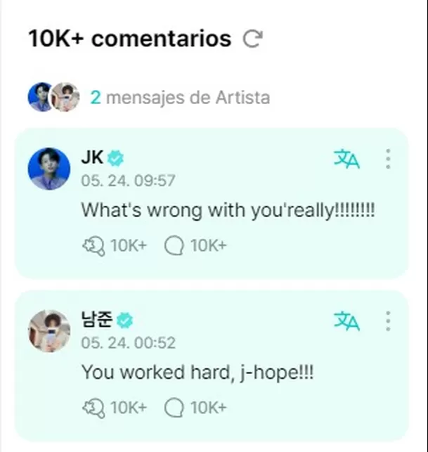 Foto: Weverse (@hobi)