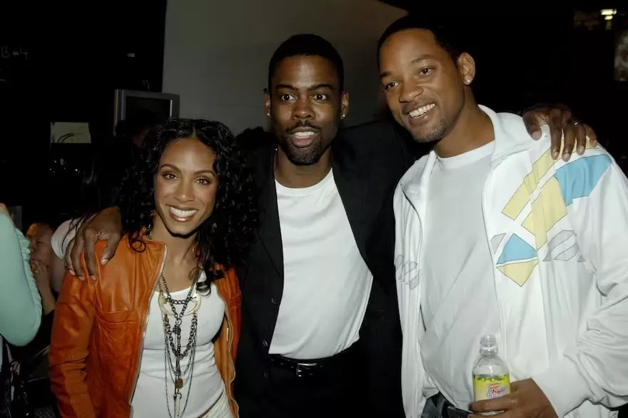 Jada Pinkett Smith, Chris Rock y Will Smith en los Kids Choice Awards 2005. Fuente: AFP