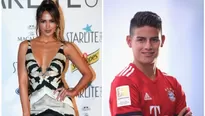 Shannon De Lima y James Rodríguez (Foto: Caracol Radio)