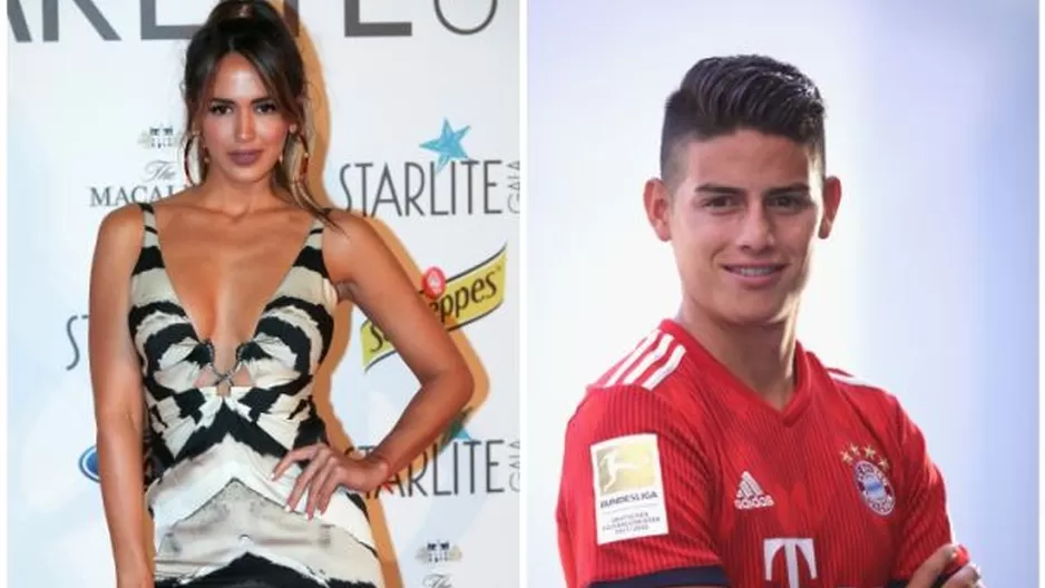 Shannon De Lima y James Rodríguez (Foto: Caracol Radio)