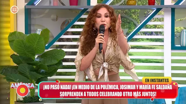 La conductora de ‘América Hoy’ usó varios minutos del programa en vivo para dejar clara su postura. Foto: América TV