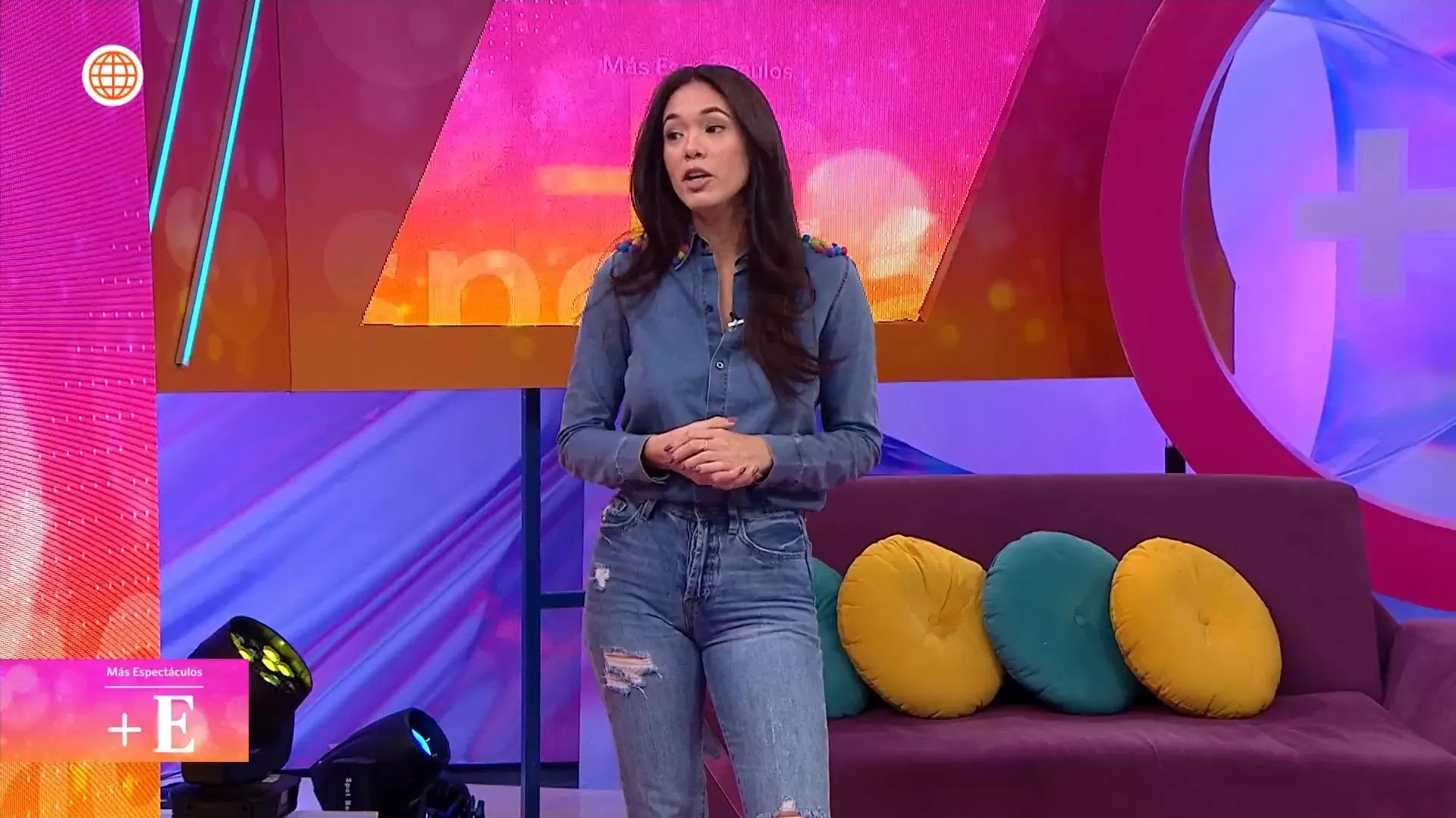 Jazmín Pinedo se pronunció sobre la polémica de Alejandra Baigorria y Onelia Molina. Foto: América TV Jazmín Pinedo se pronunció sobre la polémica de Alejandra Baigorria y Onelia Molina. Foto: América TV