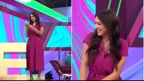 La 'Chinita' tuvo divertida reacción en vivo. Foto y video: América TV 