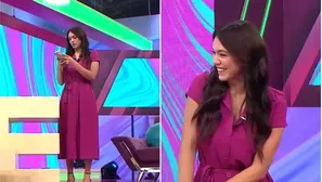 La 'Chinita' tuvo divertida reacción en vivo. Foto y video: América TV 