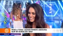 Jazmín Pinedo se mantiene firme en EEG. Foto y video: América TV