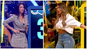 Jazmín Pinedo y Yahaira Plasencia se pelearon en '¿Cuál es el verdadero?'. Fuente: AméricaTV