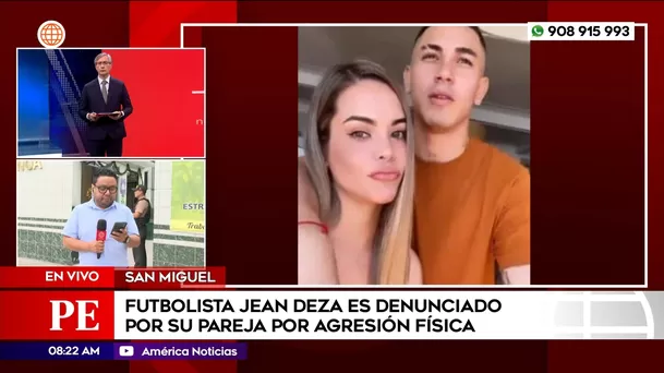 Gabriela Alava llegó a la comisaría de Maranga para denunciar a Jean Deza / América Noticias