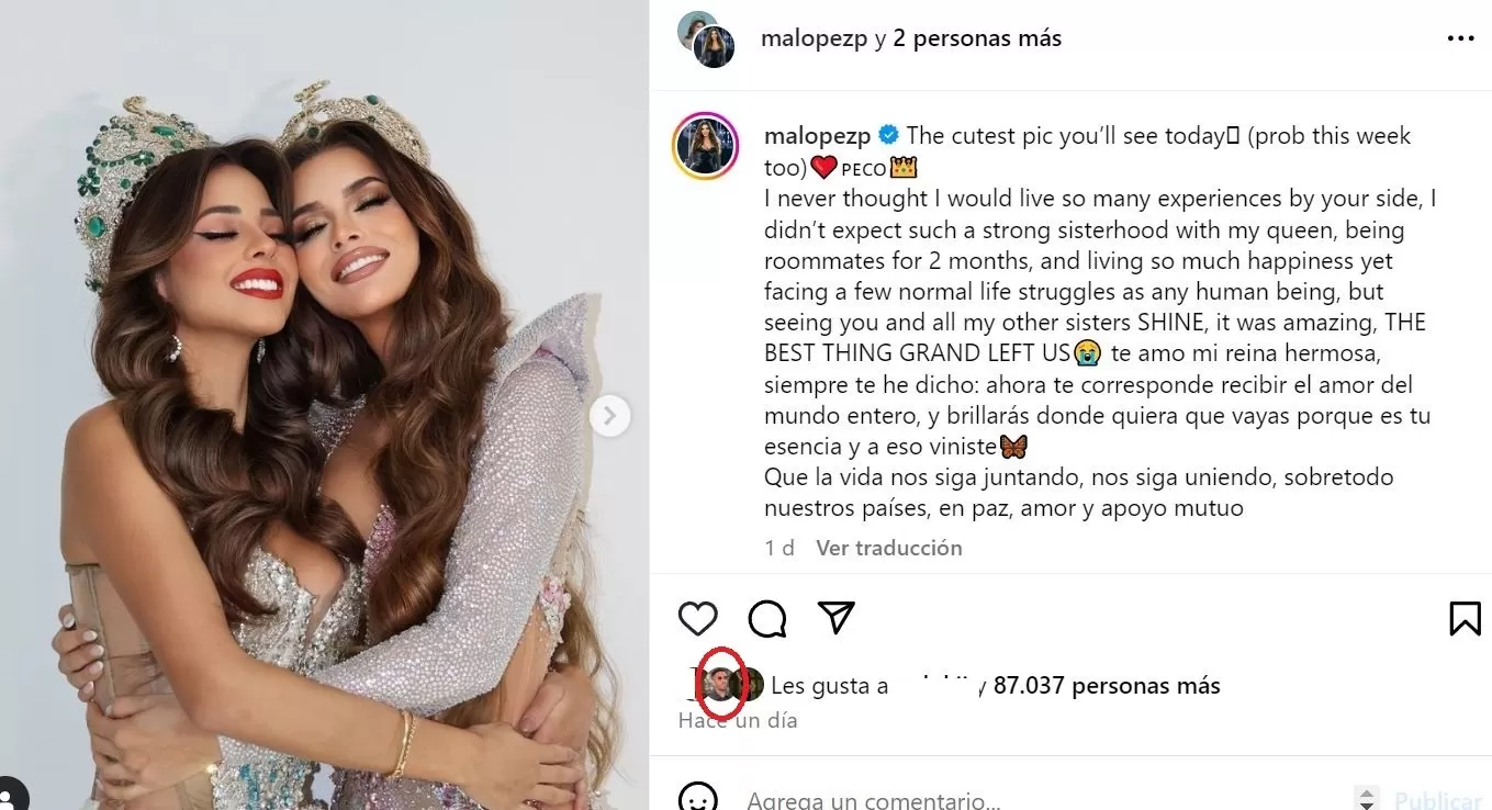 Jefferson Farfán pendiente de las publicaciones de Luciana Fuster / Instagram