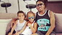 Jefferson Farfán y sus hijos Adriano y Jeremy (Foto: Instagram)