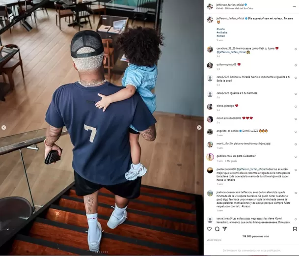 Jefferson Farfán limitó los comentarios de sus redes sociales en todas sus publicaciones. Fuente: Instagram Jefferson Farfán limitó los comentarios de sus redes sociales en todas sus publicaciones. Fuente: Instagram
