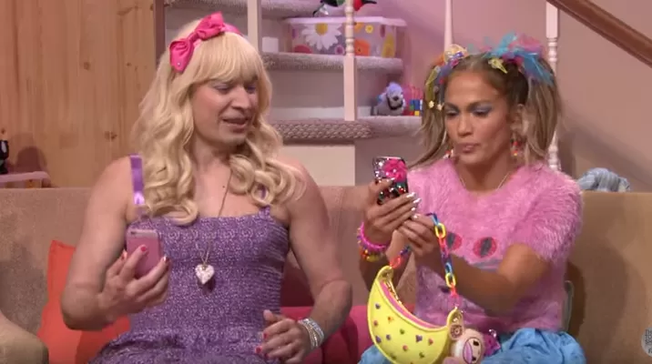 Jennifer López con Jimmy Fallon. Foto: Captura de YouTube Jennifer López con Jimmy Fallon. Foto: Captura de YouTube