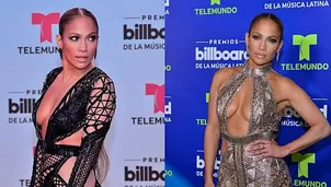 Jennifer López se robó las miradas por su escote en los Premios Billboard. Foto: EFE