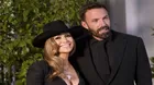 Jennifer Lopez y Ben Affleck vistieron de negro en su primera aparición pública como casados 