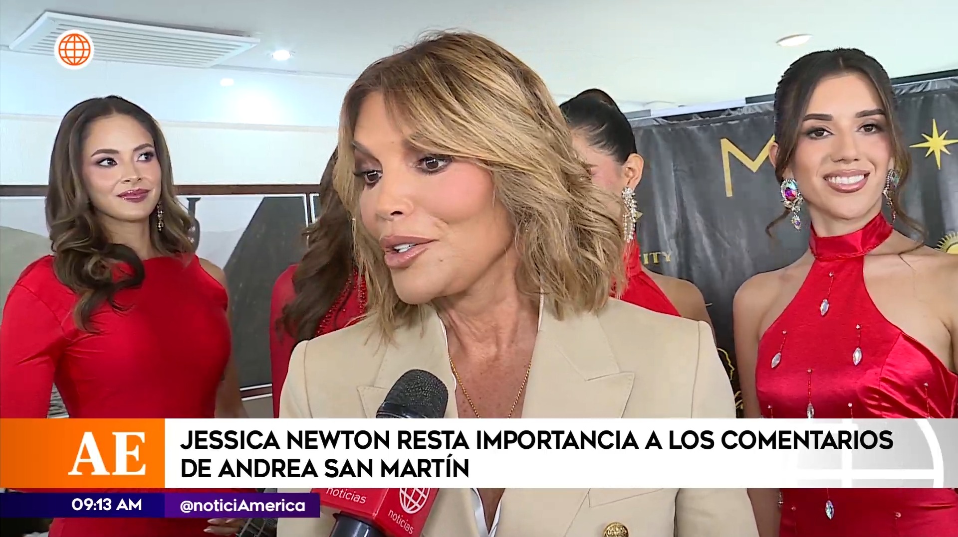 Jessica Newton no hace caso a declaraciones de Andrea San Martín / América Espectáculos