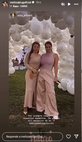 Melissa Klug asistió con la hija de Jesús Barco al baby shower de Samahara Lobatón. Fuente: Instagram