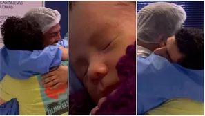 Jimmy corre entre llantos a abrazar a Joel tras anunciar que ya es papá / AméricaTV