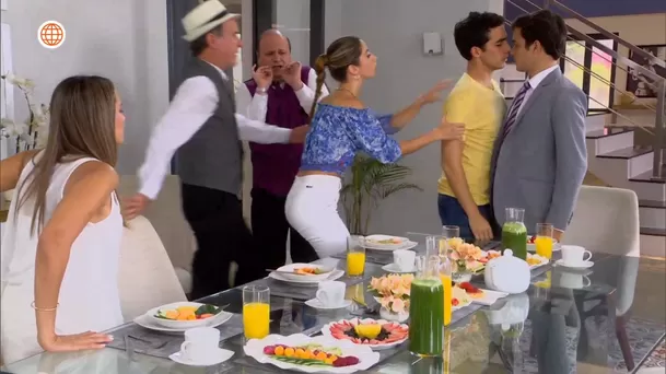 Jimmy casi mata a golpes a Cristóbal tras decrile "arrimado" y humillar a los Gonzales. Fuente: AméricaTV Jimmy casi mata a golpes a Cristóbal tras decrile "arrimado" y humillar a los Gonzales. Fuente: AméricaTV