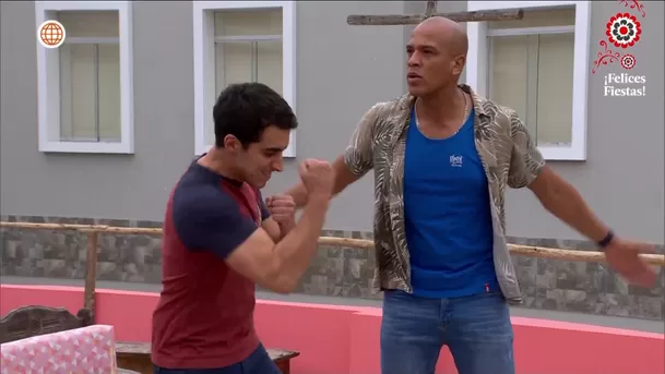 Jimmy quiso vengarse de Mike a golpes / AméricaTV Jimmy quiso vengarse de Mike a golpes / AméricaTV