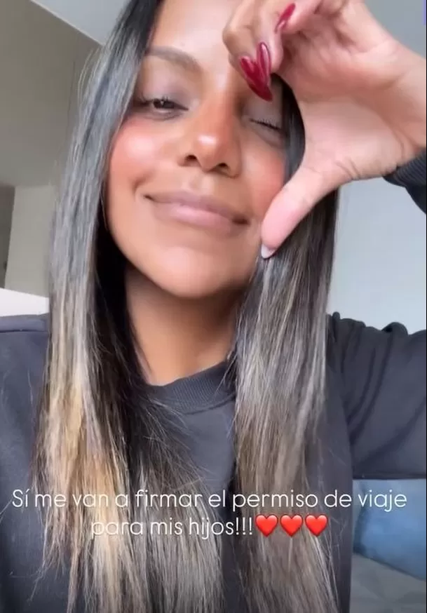 Johana Cubillas feliz porque sus hijos podrán viajar a Estados Unidos tras firma de Juan Ichazo / Captura