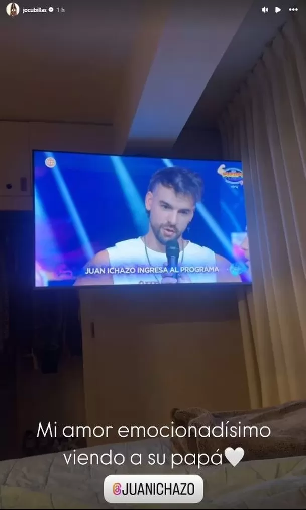 Johana Cubillas grabó a hijo de Juan Ichazo al borde del llanto por su ingreso a EEG. Fuente: Instagram Johana Cubillas grabó a hijo de Juan Ichazo al borde del llanto por su ingreso a EEG. Fuente: Instagram