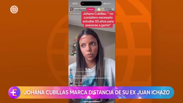 Johana Cubillas aclara situación sobre su ex y su negocio / América Noticias