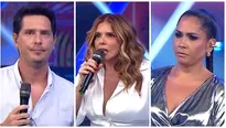 Johanna San Miguel enfrentó a Katia Palma y Christian Rivero por llegar tarde. Fuente: AméricaTV