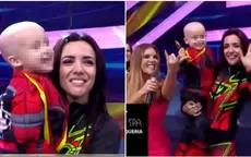 Johanna San Miguel conoció a Ian, sobrino de Rosángela Espinoza, y le colocó su medalla de la semifinal - Noticias de ian