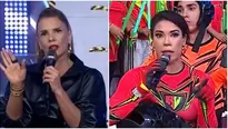 Johanna San Miguel recalmó contra Karen Dejo. Fuente: AméricaTV